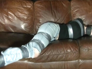 Tape-tied, Tape-gagged, Mourh-wrapped, Blindfolded