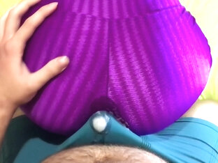 Dry Humping Ass In Yoga Pants Cum In Underwear Grinding Ass