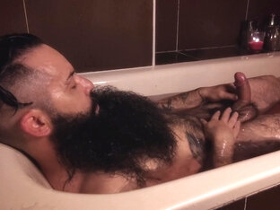 Bearded Guy In The Bathtub Part 1 (feet, Hairy Armpits And Hairy Cock)