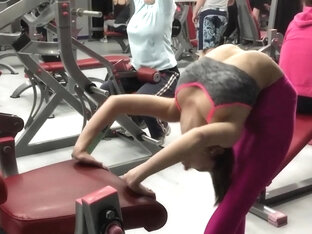 Stretches And Bends In Fitness Center - Watch4Fetish