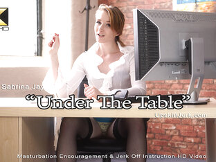 Sabrina Jay "Under The Table" - UpskirtJerk