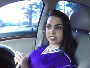 big tits latina teen fucked by stranger in car for cash pov