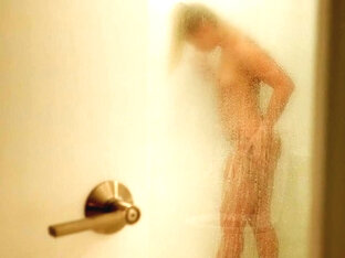 Got caught spying on my step*** in the shower Gosh she has such a smoking hot body