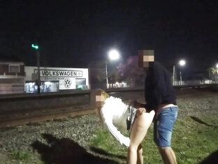 Sex In Public Voyeurs Watch While We Fuck On The Street Flashing Skirt No Panties Caught