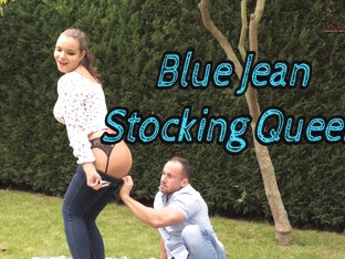 Blue jean stocking queen starring Sofia Lee