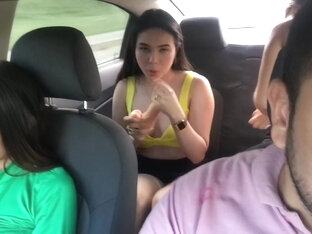 The Uber Driver Gets Horny To See My Friend Without Underwear