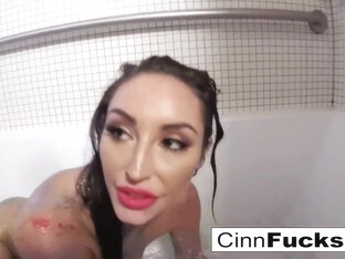 Christiana Cinn - Christiana Glitters Up Her Shower