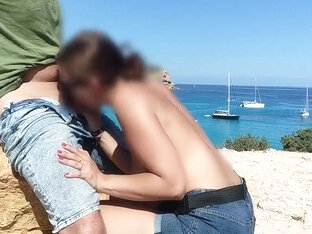 I Show My Tits In Public And Give A Blowjob To A Stranger In Ibiza