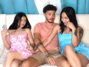 Threesome Challenge Video With Avery Black, Lulu Chu, Apollo Banks - RealityKings